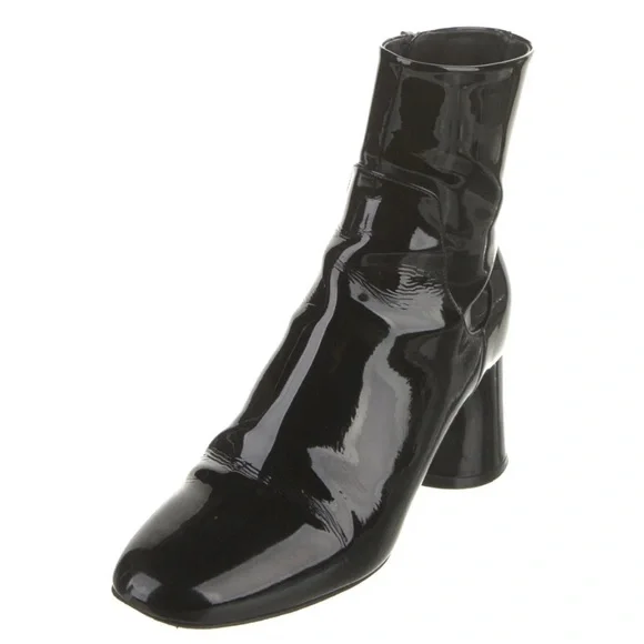 Khaite Wythe Black Patent Leather Ankle Boots 41- Never worn NWT - Picture 2 of 5